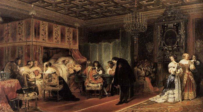 Paul Delaroche Cardinal Mazarin's Last Sickness oil painting picture